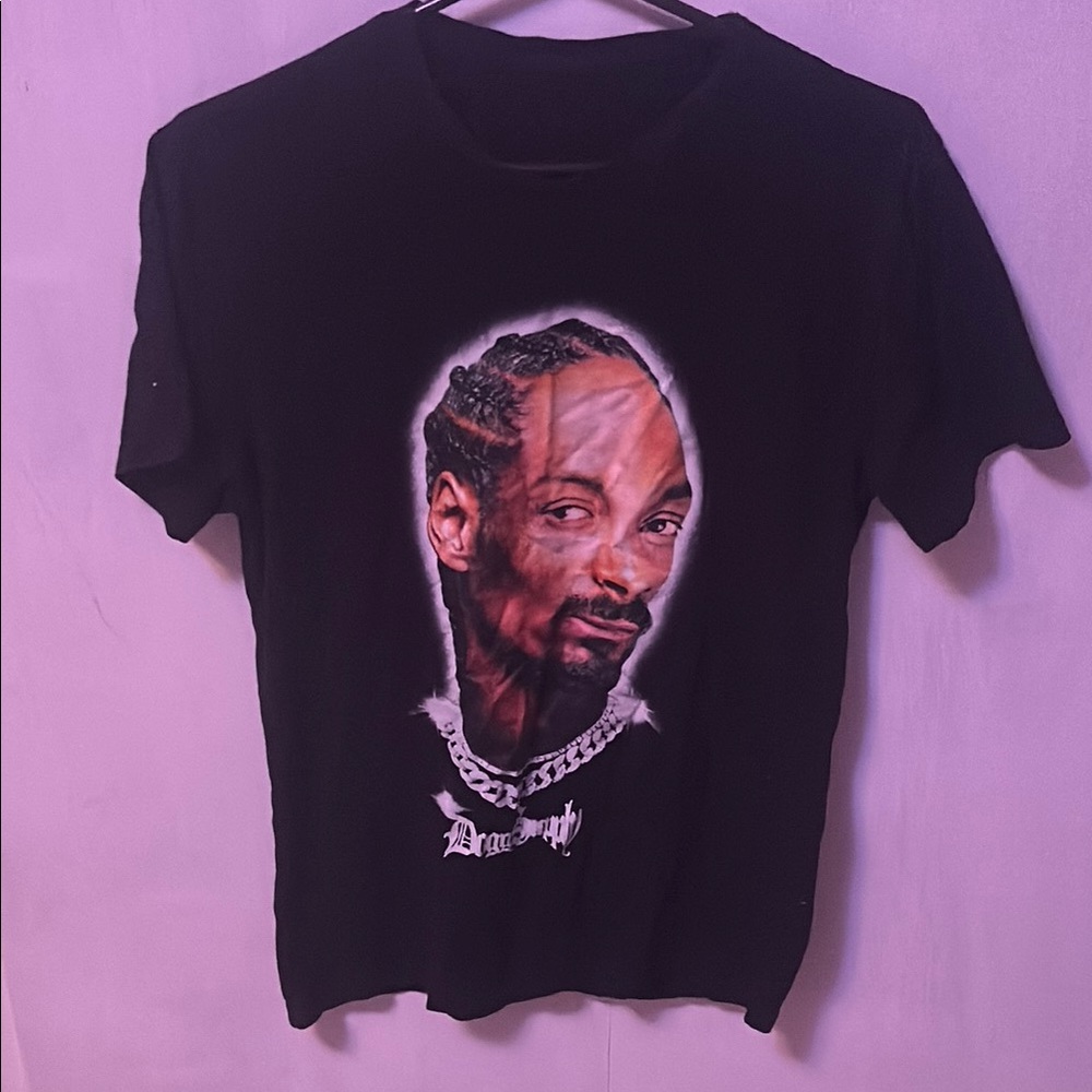 Black Short Sleeve Tee with Graphic Design